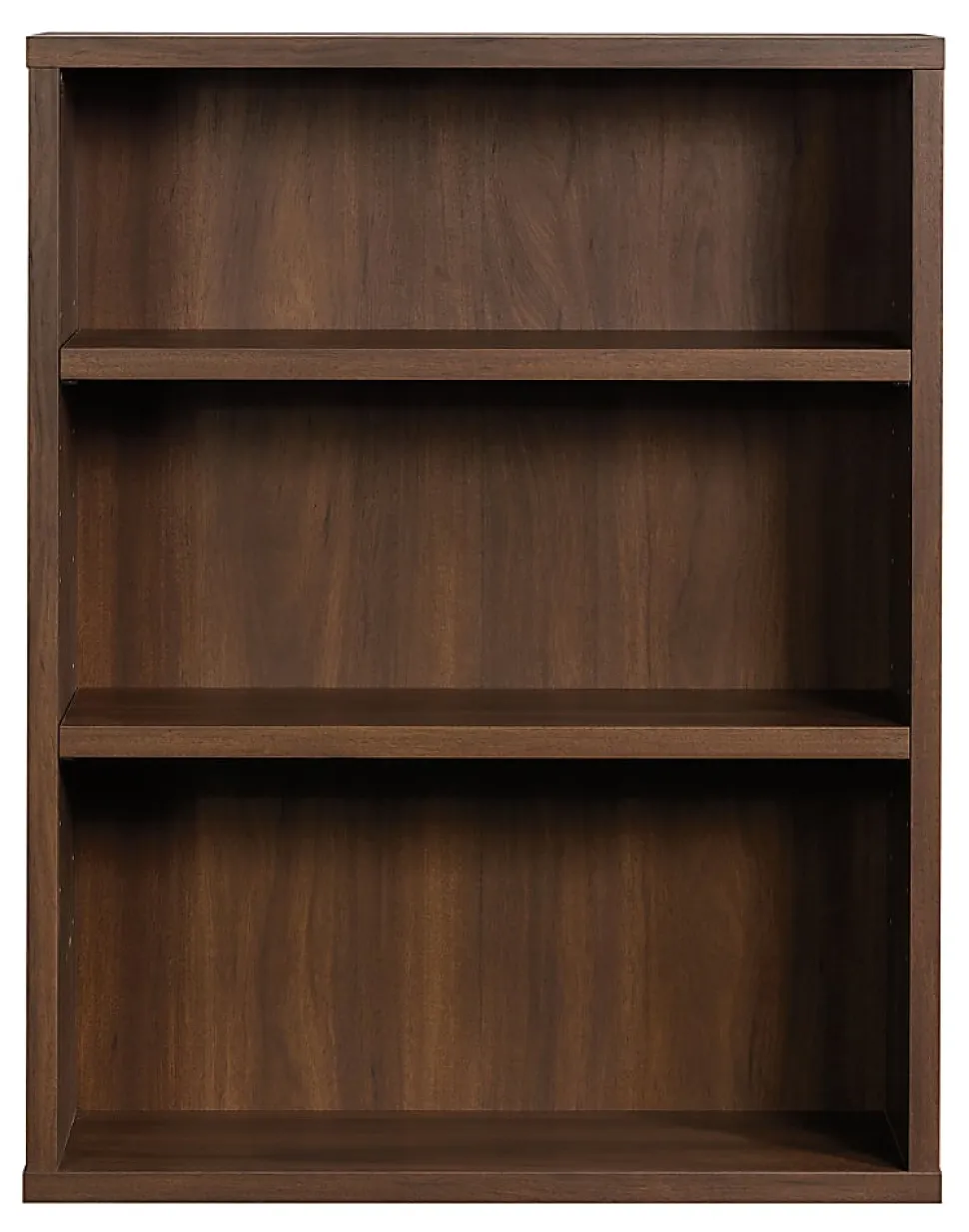 Sauder® Optimum 45"H 3-Shelf Bookcase Spiced Mahogany