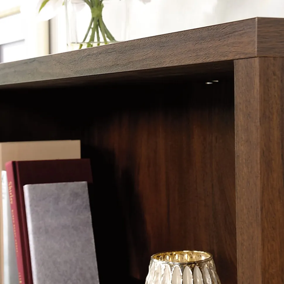 Sauder® Optimum 45"H 3-Shelf Bookcase Spiced Mahogany