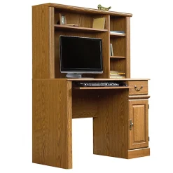 Sauder® Orchard Hills 43"W Computer Desk With Hutch, Carolina Oak
