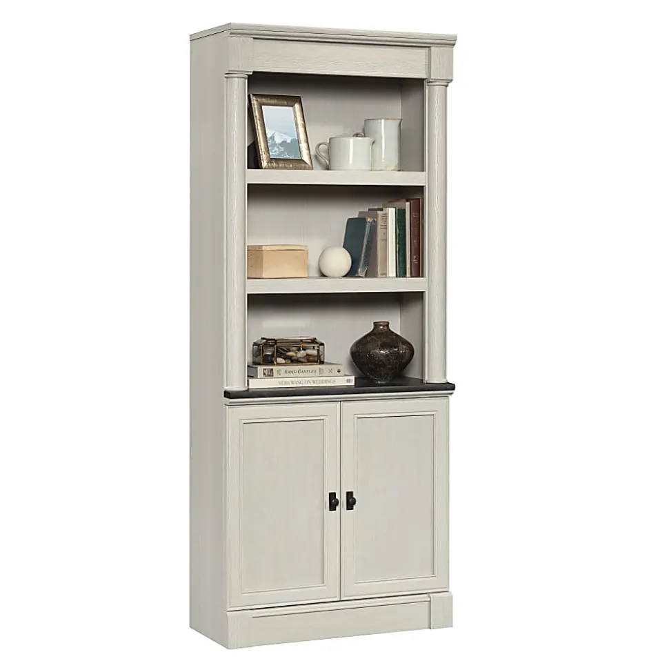 Sauder® Palladia 72”H 5-Shelf Library Bookcase, Glacier Oak