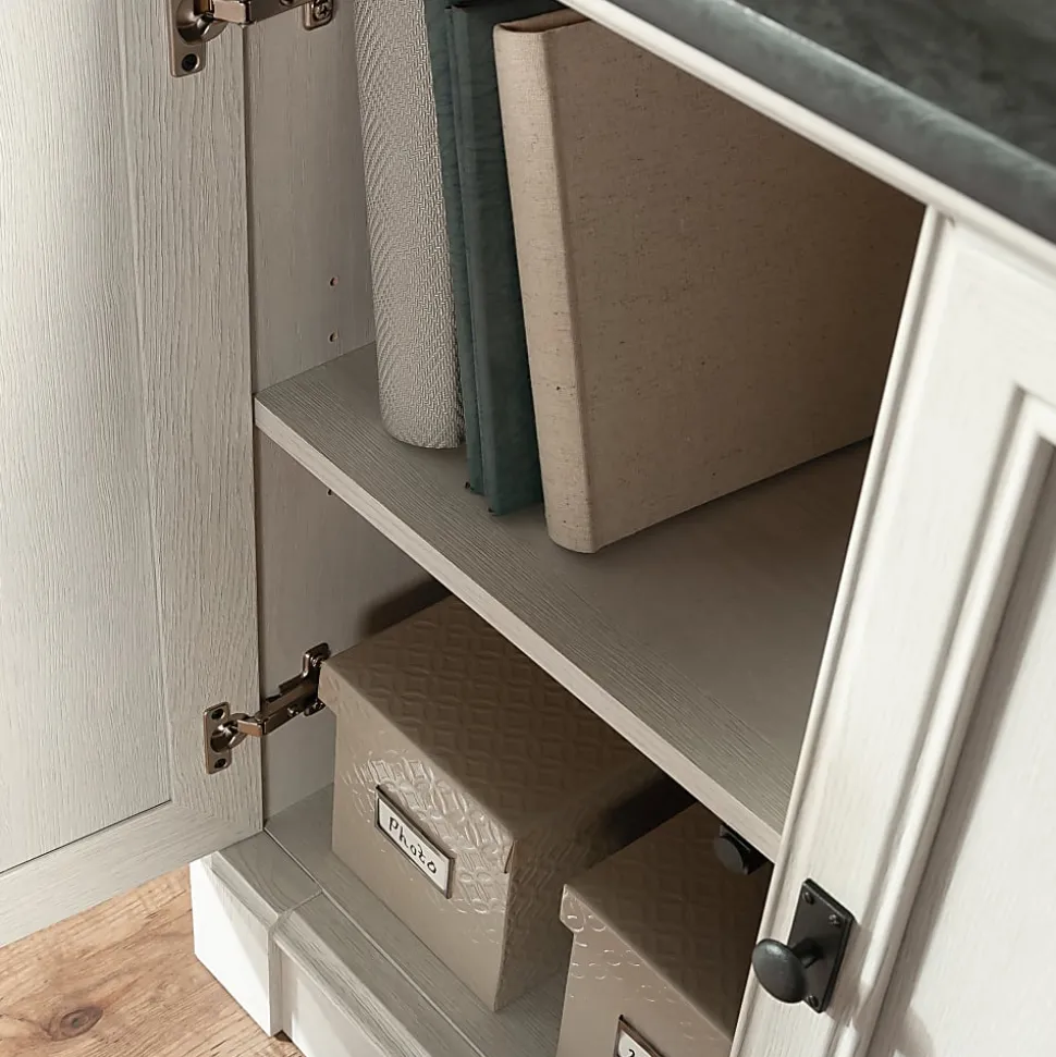 Sauder® Palladia 72”H 5-Shelf Library Bookcase, Glacier Oak