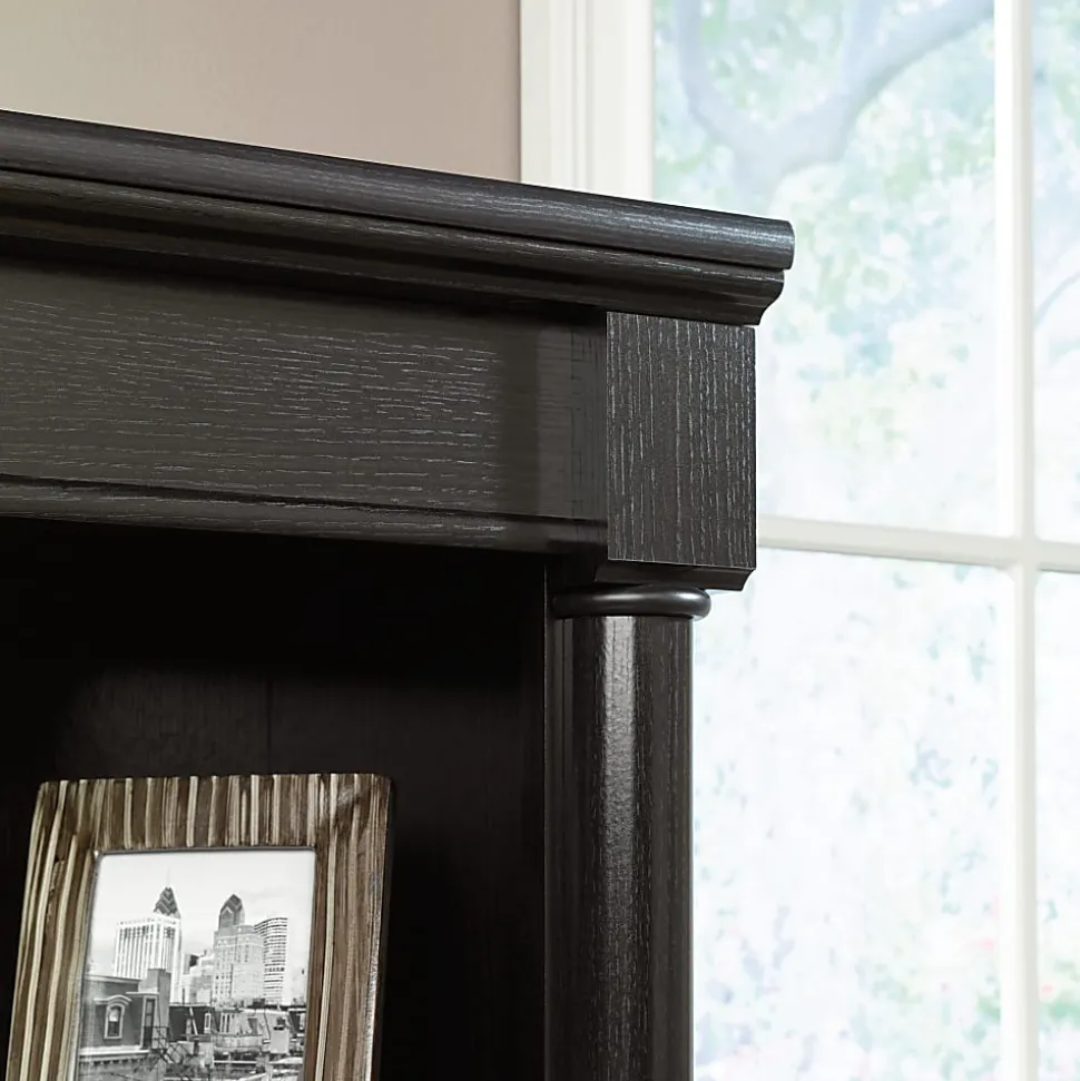 Sauder® Palladia 72"H 5-Shelf Traditional Library With Doors, Wind Oak
