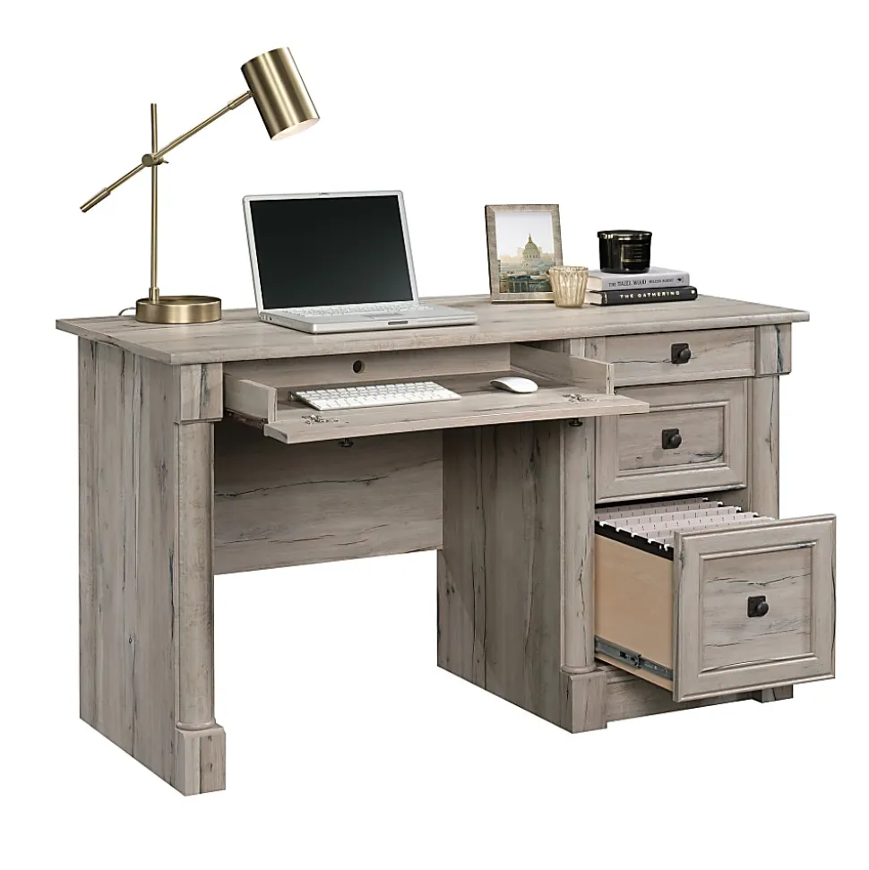 Sauder® Palladia 54"W Computer Desk, 54"W, Split Oak