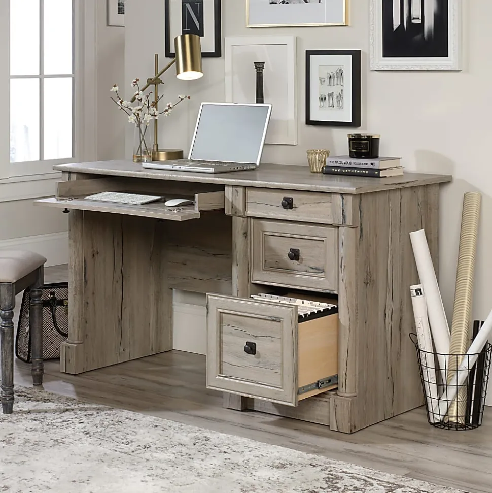 Sauder® Palladia 54"W Computer Desk, 54"W, Split Oak