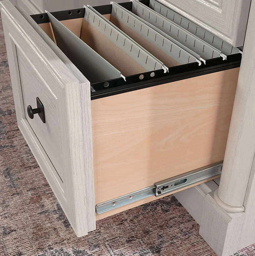 Sauder® Palladia 66"W Executive Computer Desk, Glacier Oak