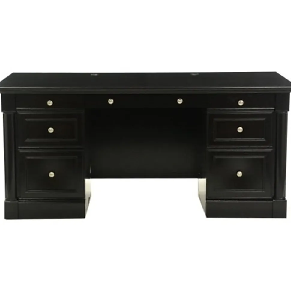 Sauder® Palladia 66"W Executive Computer Desk, Wind Oak