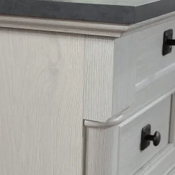 Sauder® Palladia 69”W L-Shaped Corner Desk, Glacier Oak