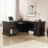 Sauder® Palladia 66"W L-Shaped Corner Desk, Wind Oak