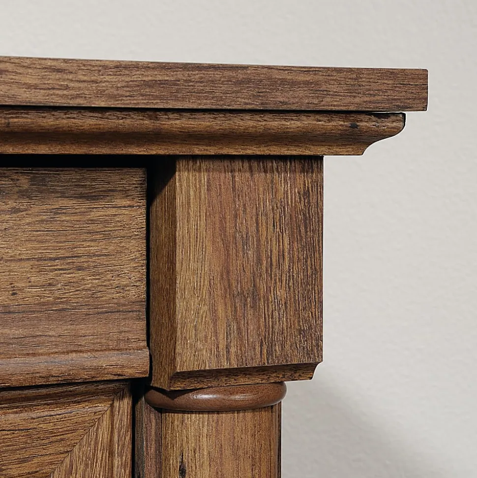 Sauder® Palladia 66"W L-Shaped Corner Desk, Vintage Oak