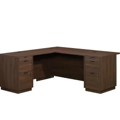 Sauder® Palo Alto™ 72"W Commercial L-Shaped Computer Desk, Spiced Mahogany™