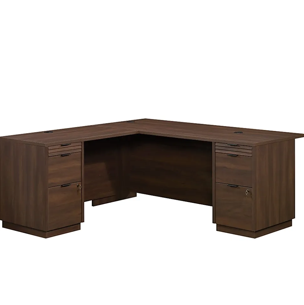 Sauder® Palo Alto™ 72"W Commercial L-Shaped Computer Desk, Spiced Mahogany™