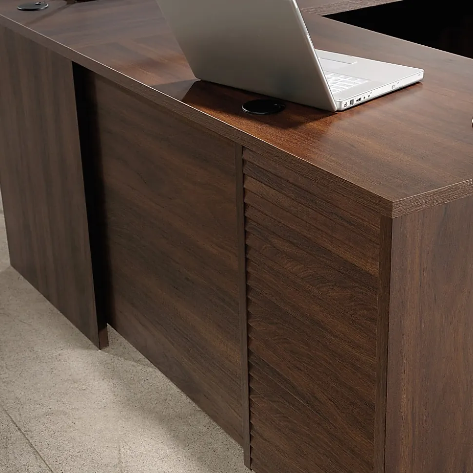 Sauder® Palo Alto™ 72"W Commercial L-Shaped Computer Desk, Spiced Mahogany™
