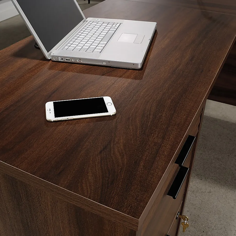 Sauder® Palo Alto™ 72"W Commercial L-Shaped Computer Desk, Spiced Mahogany™