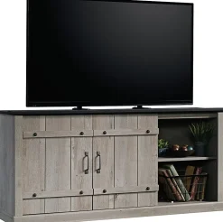 Sauder® Select Farmhouse Entertainment Credenza With Sliding Doors For 70