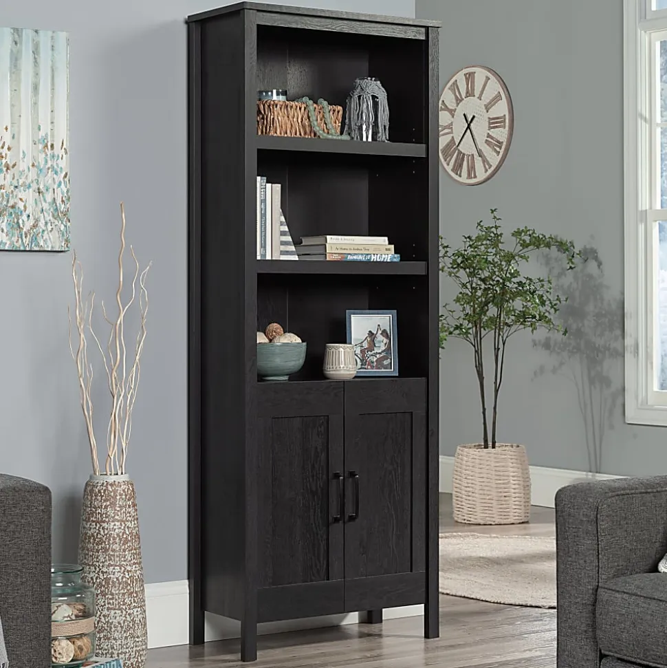 Sauder® Select 72"H Bookcase With Doors, Raven Oak®