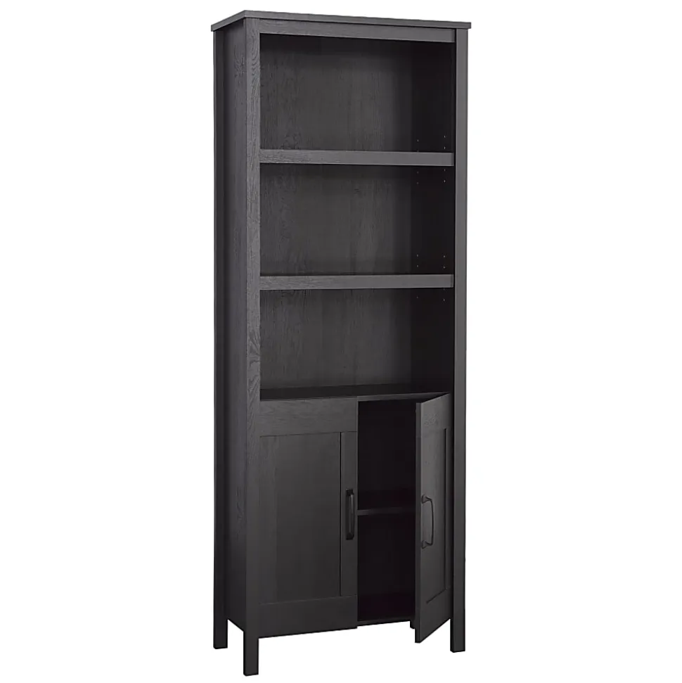 Sauder® Select 72"H Bookcase With Doors, Raven Oak®