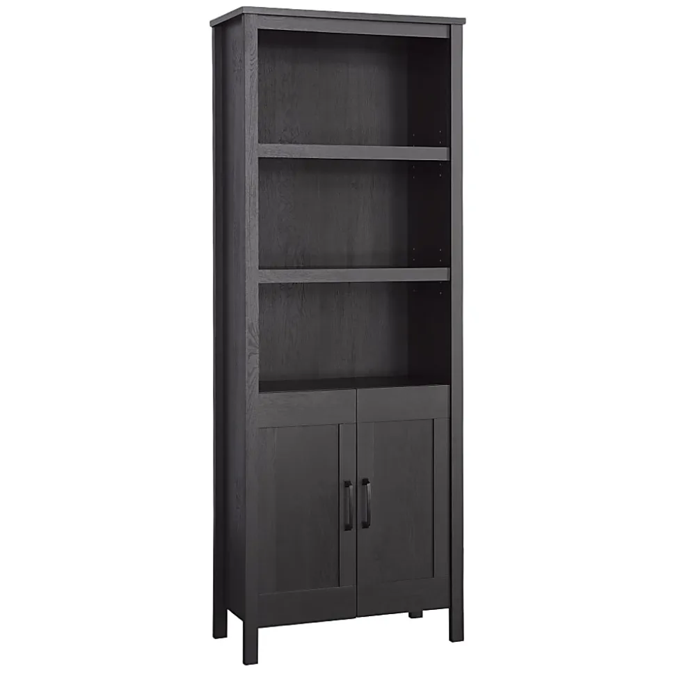 Sauder® Select 72"H Bookcase With Doors, Raven Oak®