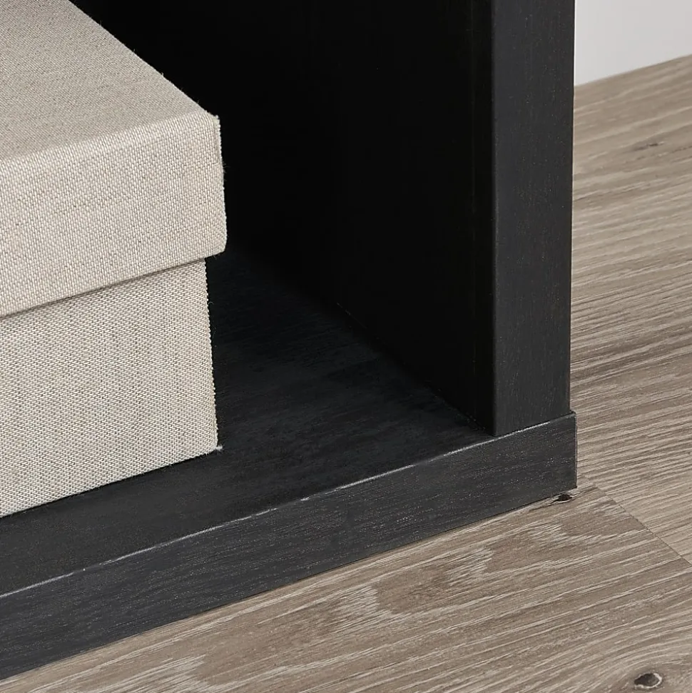 Sauder® Select 45"H 12-Cube Bookcase, Raven Oak