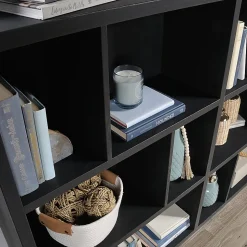 Sauder® Select 45"H 12-Cube Bookcase, Raven Oak