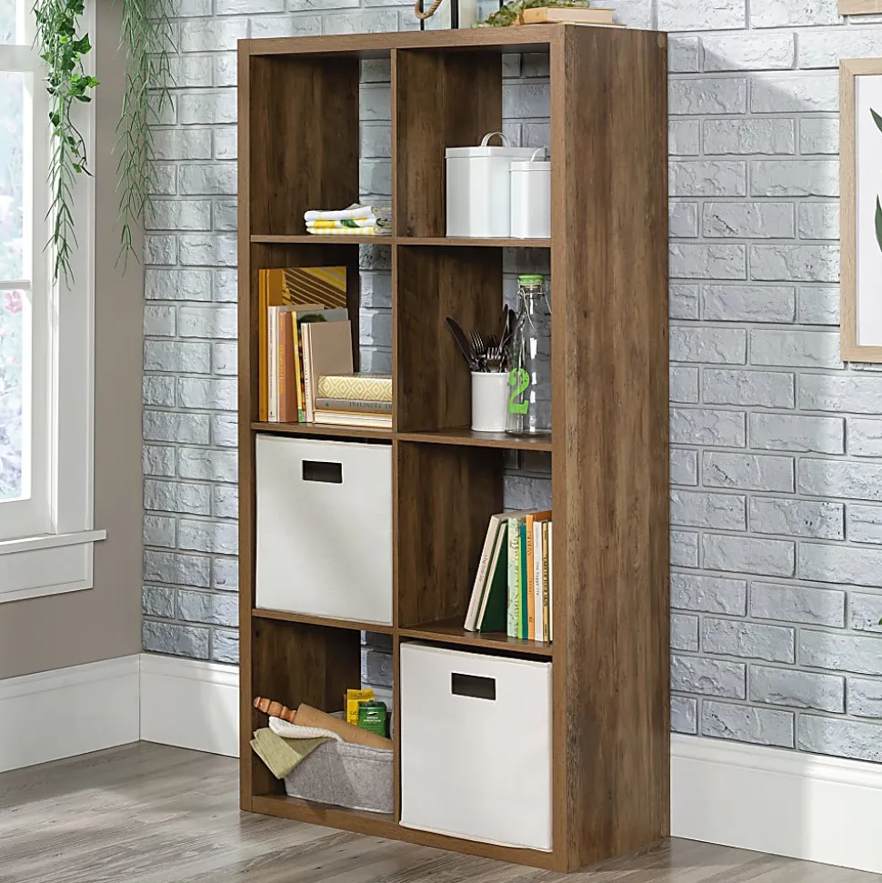 Sauder® Select 58”H 8-Cube Storage Bookcase, Rural Pine