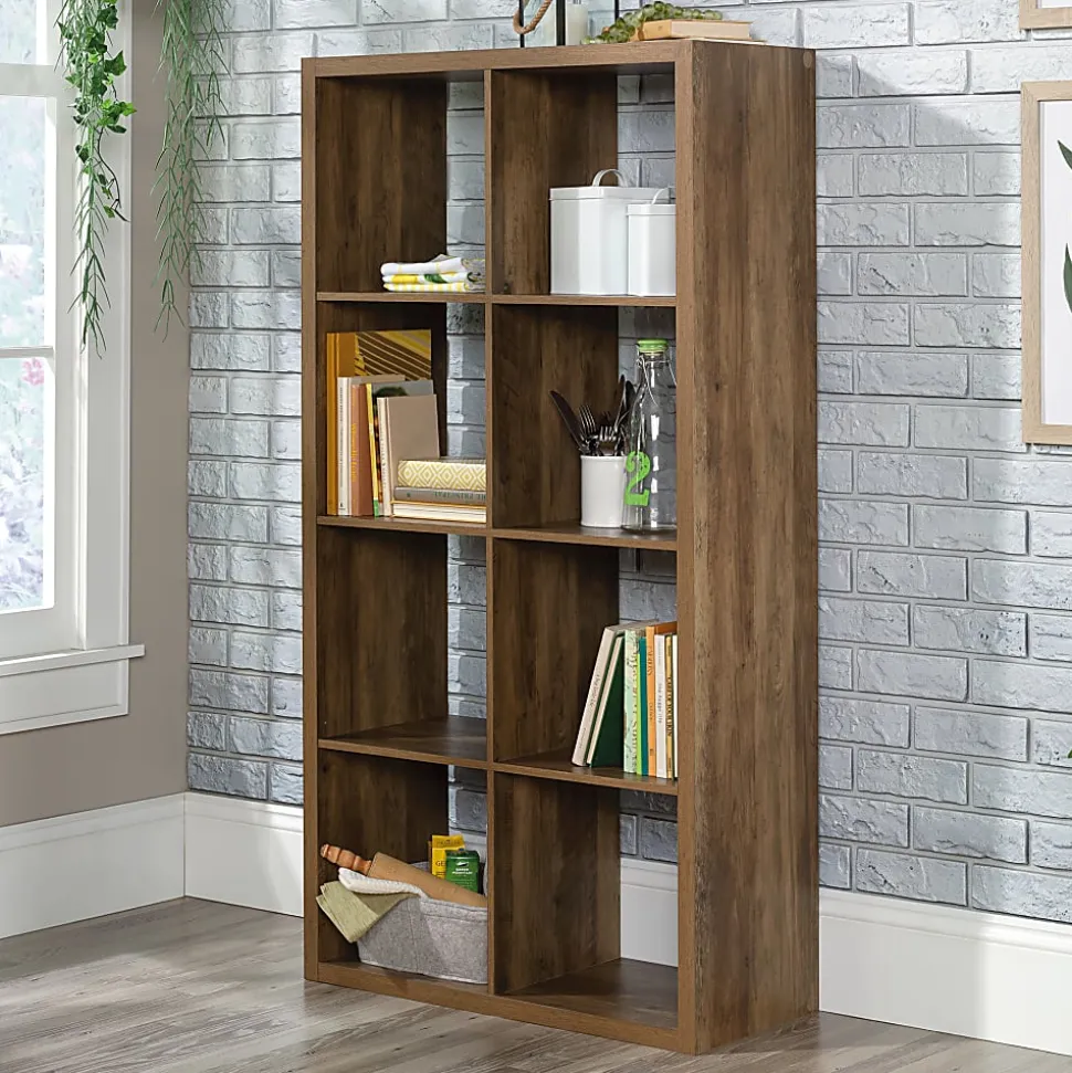 Sauder® Select 58”H 8-Cube Storage Bookcase, Rural Pine