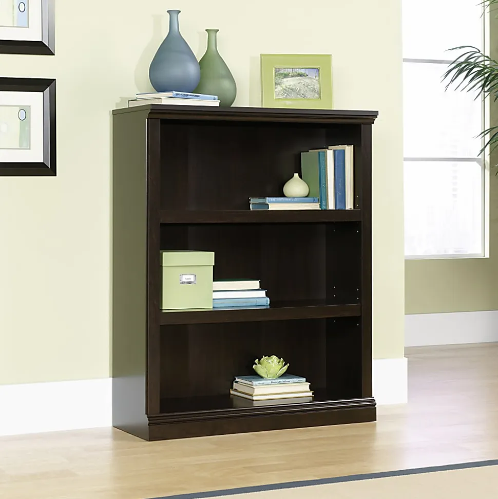 Sauder® Select 44"H 3-Shelf Bookcase, Jamocha Wood