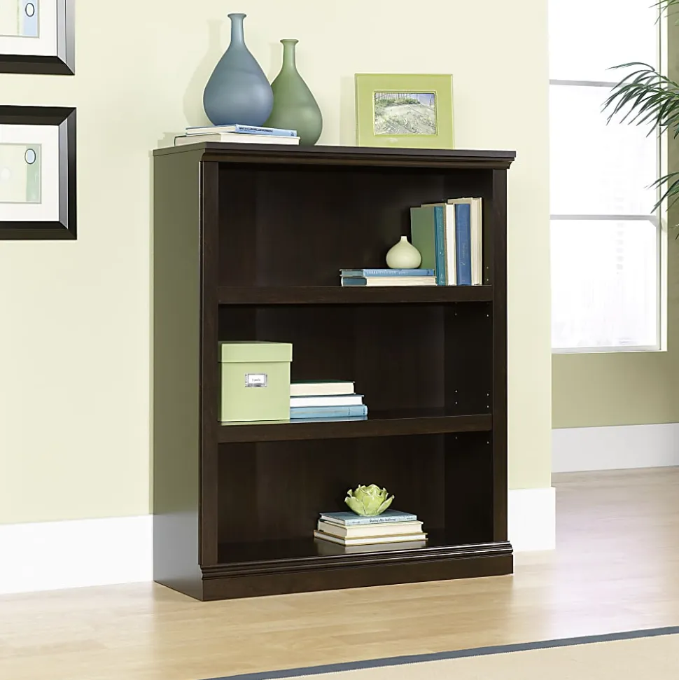 Sauder® Select 44"H 3-Shelf Bookcase, Jamocha Wood