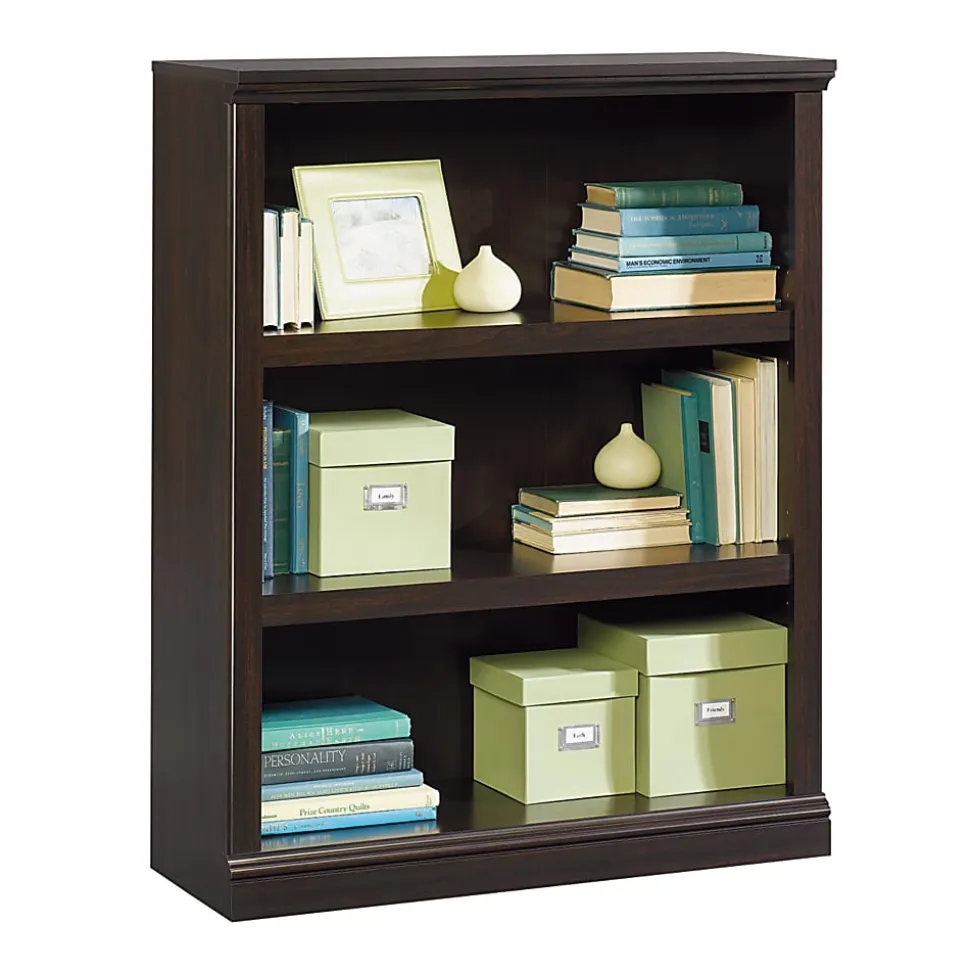 Sauder® Select 44"H 3-Shelf Bookcase, Jamocha Wood