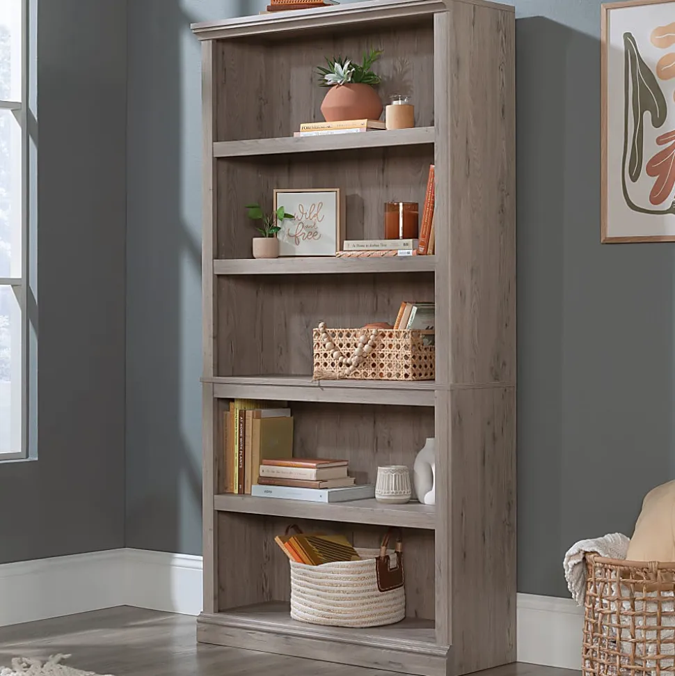 Sauder Select 70"H 5-Shelf Bookcase, Laurel Oak®
