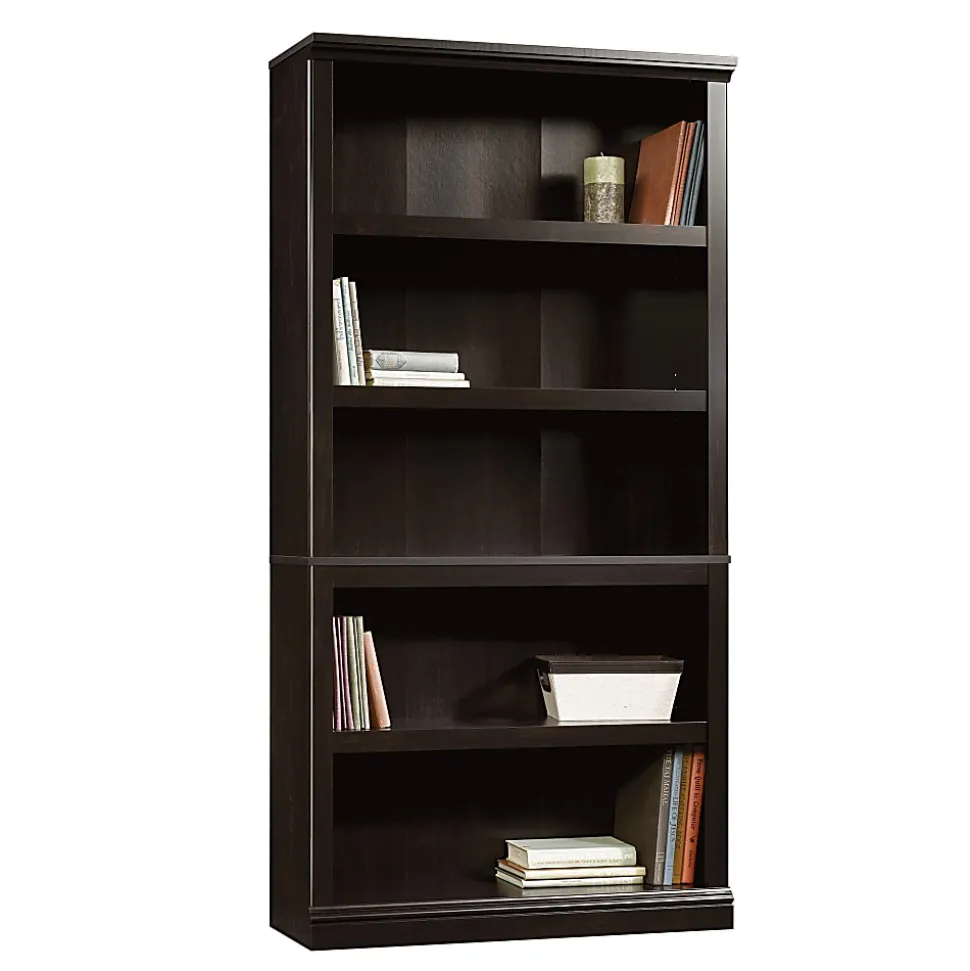 Sauder® Select 70"H 5-Shelf Bookcase, Estate Black