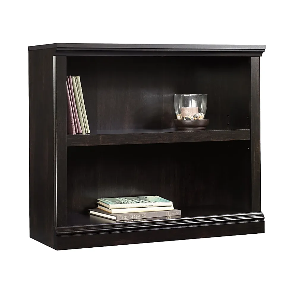 Sauder® Select 30"H 2-Shelf Bookcase, Estate Black