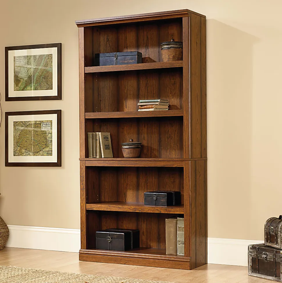 Sauder® Select 70"H 5-Shelf Bookcase, Washington Cherry