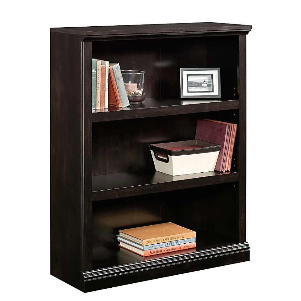 Sauder® Select 44"H 3-Shelf Bookcase, Estate Black