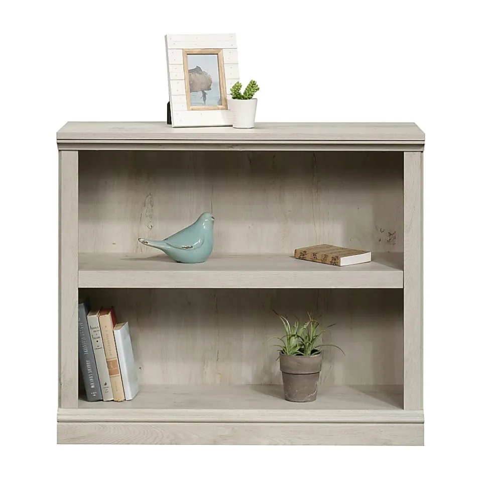 Sauder® Select 30"H 2-Shelf Bookcase, Chalked Chestnut
