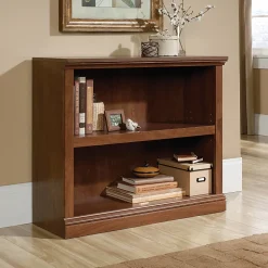 SauderĀ® Select 29 15/16"H 2-Shelf Transitional Bookcase, Oak/Light Finish, Standard Delivery