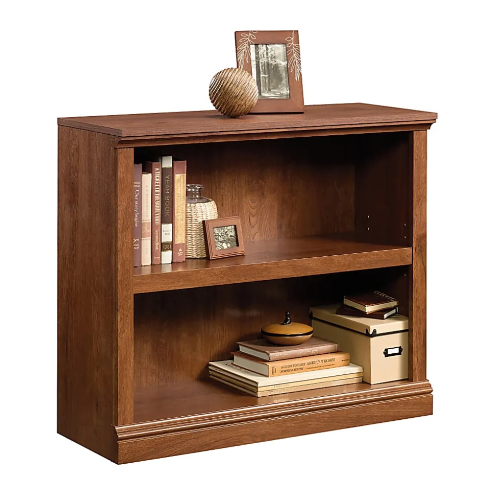 Sauder® Select 29 15/16"H 2-Shelf Transitional Bookcase, Oak/Light Finish, Standard Delivery