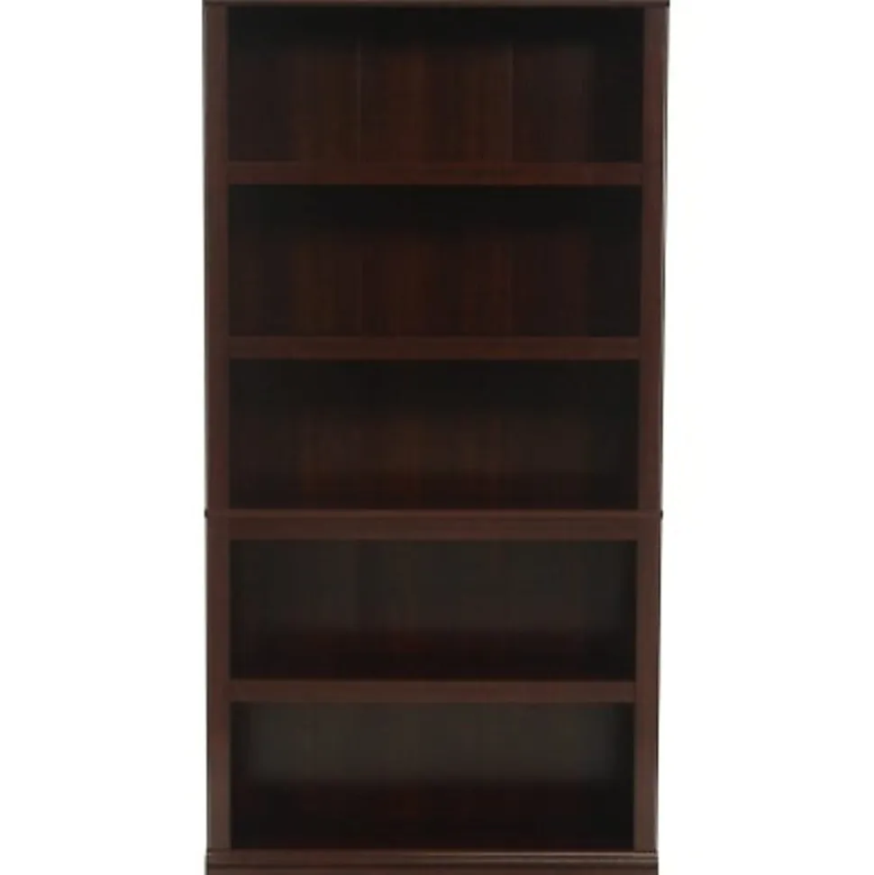 Sauder® Select 69 13/16"H 5-Shelf Transitional Bookcase, Cherry/Dark Finish, Standard Delivery