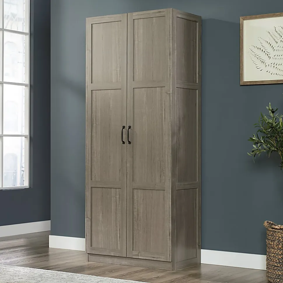 Sauder® Select Storage Cabinet, 71-1/2”H x 29-5/8”W x 16”D, Silver Sycamore