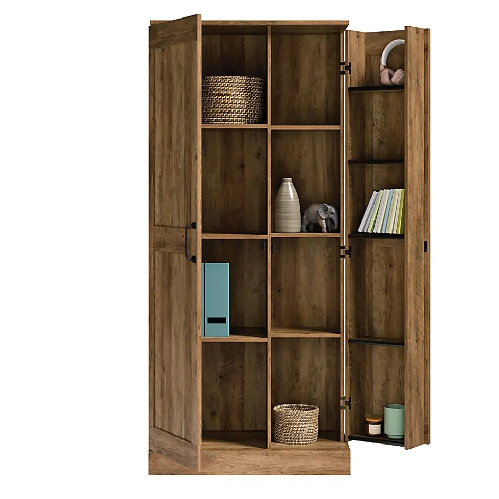 Sauder Select 32"W Storage Cabinet, Rural Pine