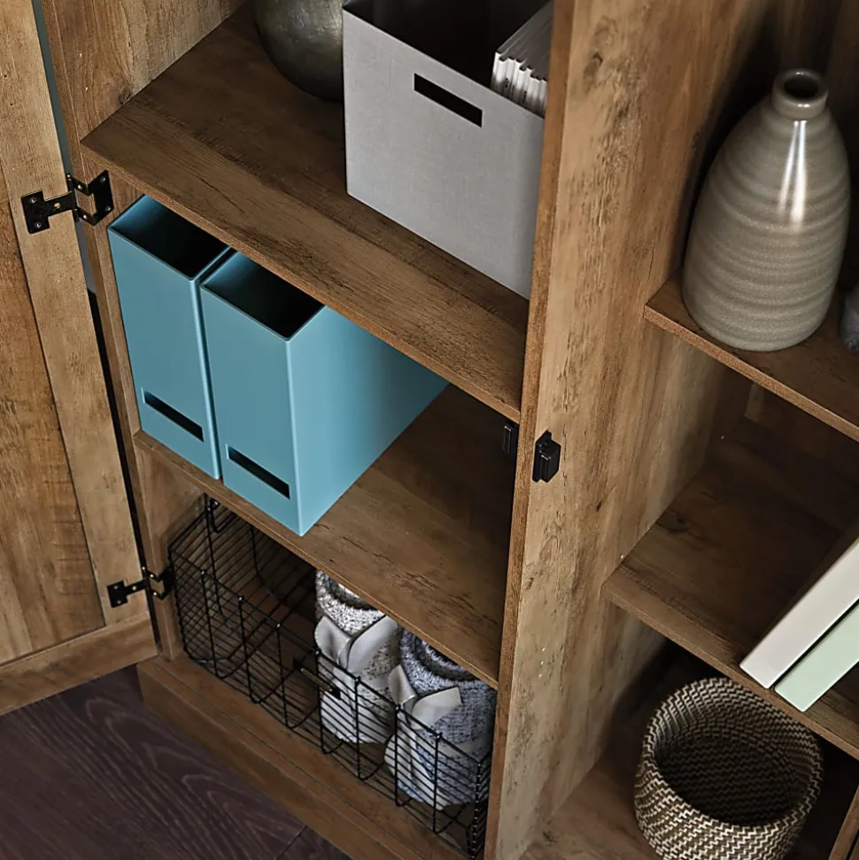 Sauder Select 32"W Storage Cabinet, Rural Pine