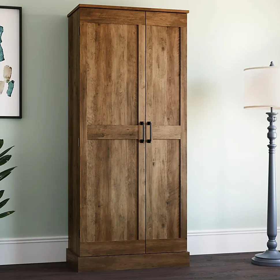 Sauder Select 32"W Storage Cabinet, Rural Pine