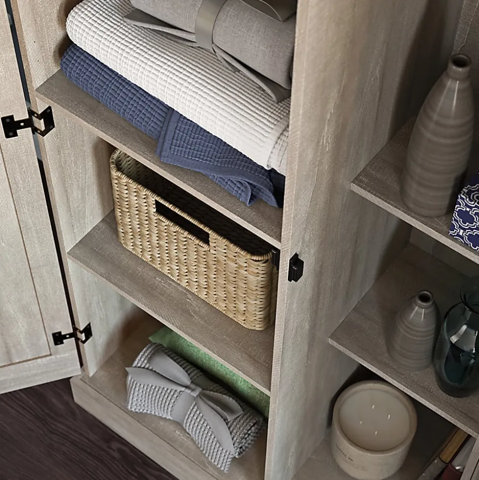 Sauder Select 32"W Storage Cabinet, Spring Maple