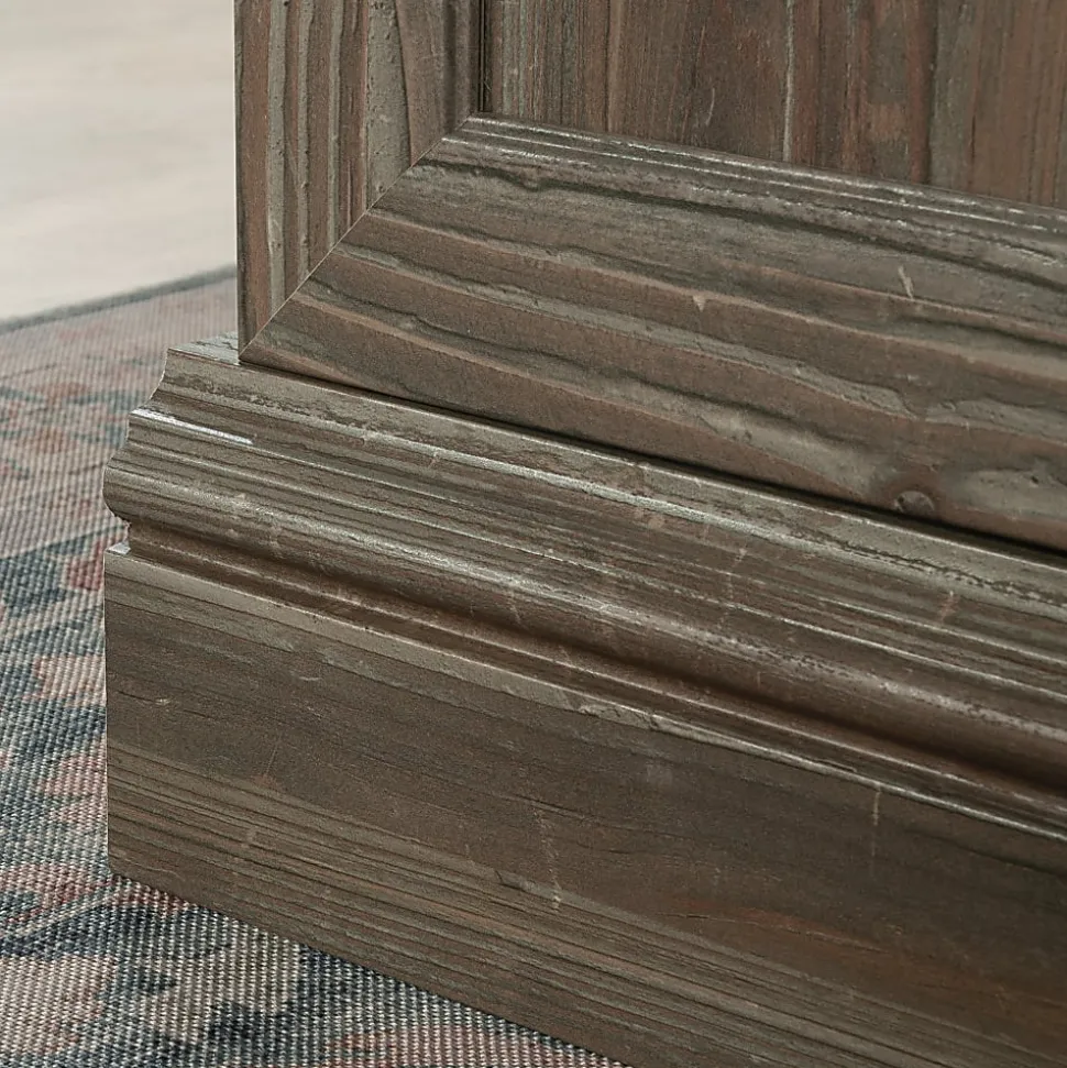 Sauder® Sonnet Springs 66"W Executive Double Pedestal Computer Desk, Pebble Pine®/Khaki Pine™