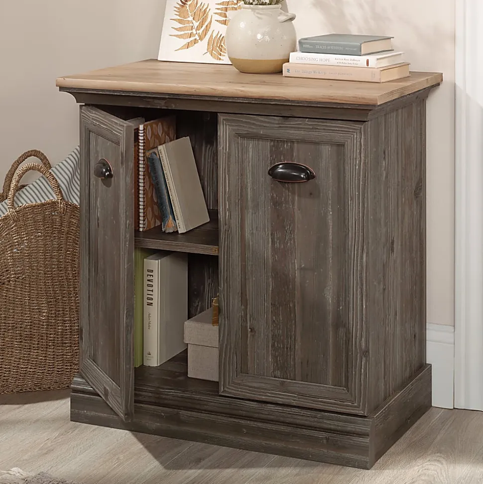 Sauder Sonnet Springs 30"W Printer Utility Stand, Pebble Pine®