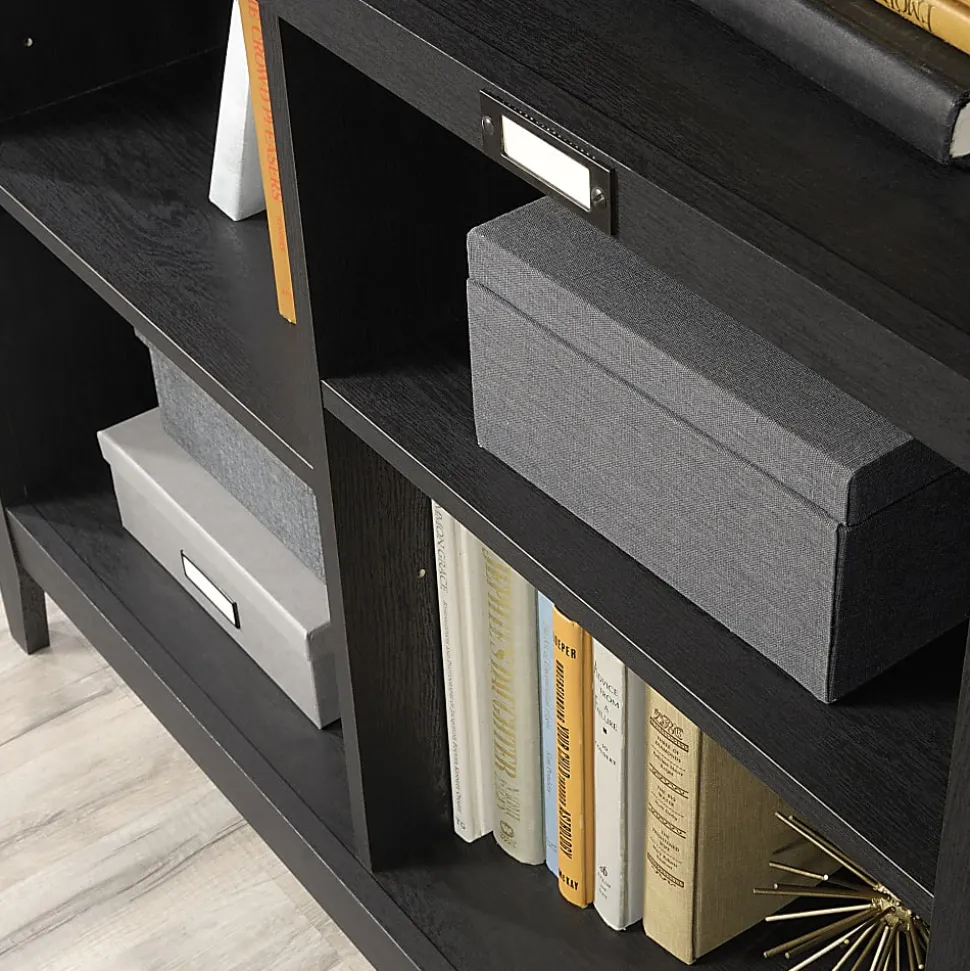 Sauder® Summit Station 36"H 4-Cube Storage Bookcase, Raven Oak