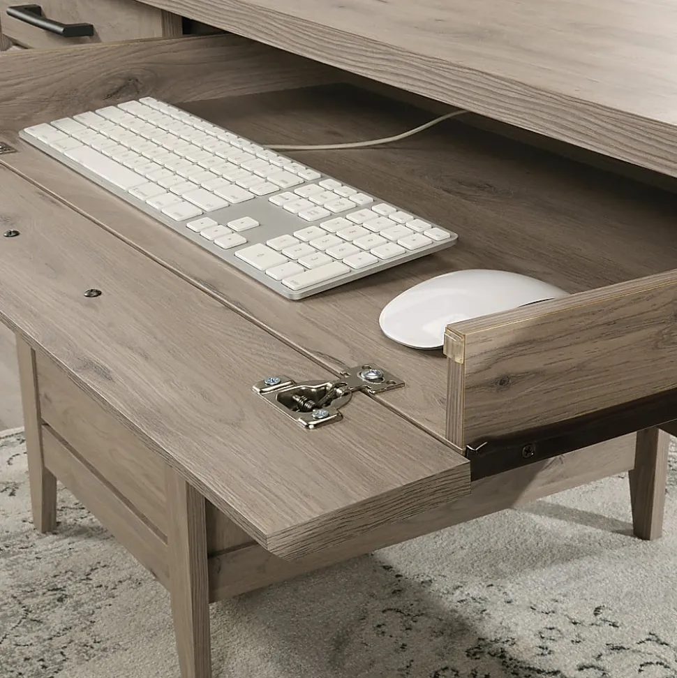 Sauder® Summit Station 66"W Executive Computer Desk, Laurel Oak