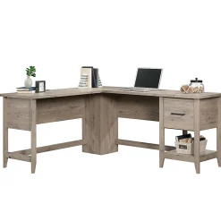 Sauder® Summit Station 59"W L-Shaped Corner Desk, Laurel Oak