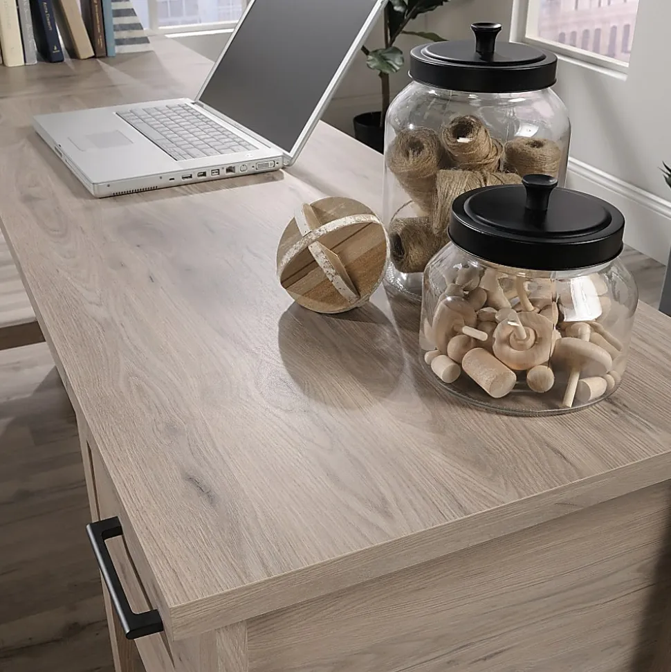 Sauder® Summit Station 59"W L-Shaped Corner Desk, Laurel Oak