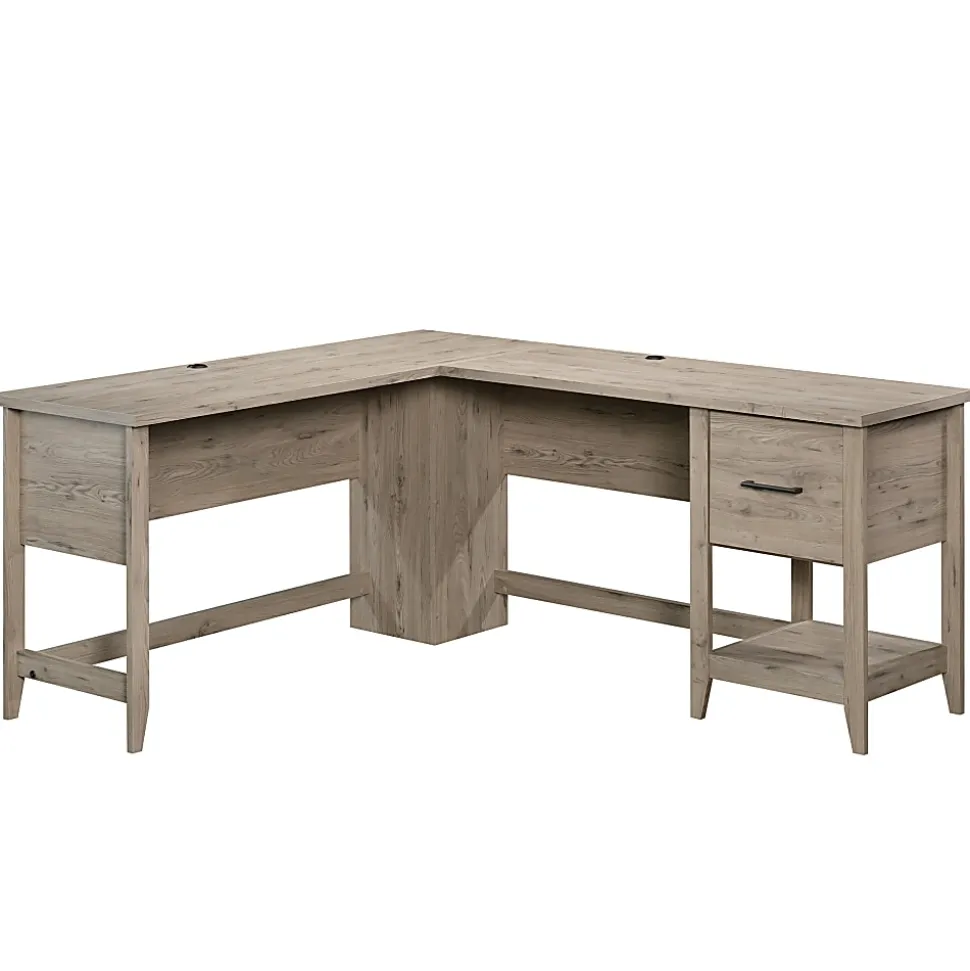 Sauder® Summit Station 59"W L-Shaped Corner Desk, Laurel Oak