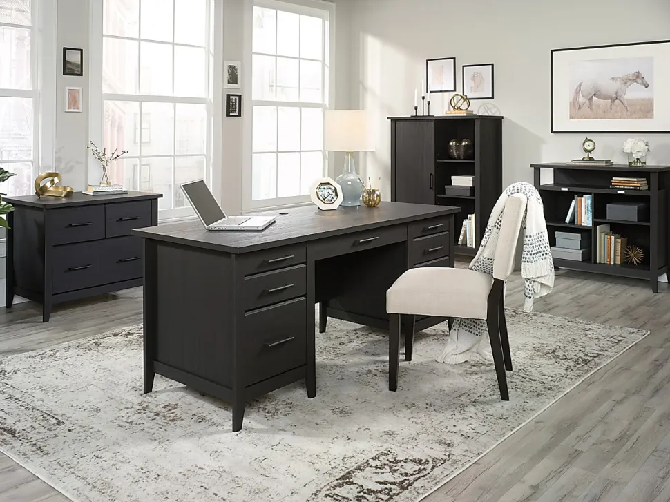 Sauder® Summit Station 33-3/4"W x 23-7/16"D Lateral File Cabinet, Raven Oak